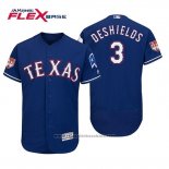 Maglia Baseball Uomo Texas Rangers Delino Deshields Flex Base Allenamento Primaverile 2019 Blu