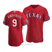 Maglia Baseball Uomo Texas Rangers Isiah Kiner Falefa Autentico Alternato Rosso