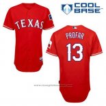 Maglia Baseball Uomo Texas Rangers Jurickson Profar 13 Rosso Alternato Cool Base