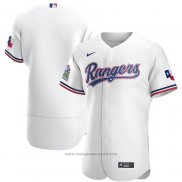 Maglia Baseball Uomo Texas Rangers Primera Autentico Bianco