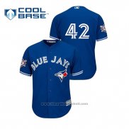 Maglia Baseball Uomo Toronto Blue Jays 2019 Jackie Robinson Day Cool Base Blu