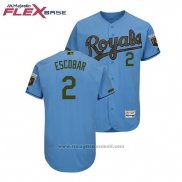 Maglia Baseball Uomo Toronto Blue Jays Alcides Escobar 2018 Memorial Day Flex Base Blu