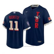 Maglia Baseball Uomo Toronto Blue Jays Bo Bichette 2021 All Star Replica Blu