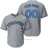Maglia Baseball Uomo Toronto Blue Jays Personalizzate Grigio