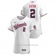 Maglia Baseball Uomo Washington Nationals Adam Eaton Autentico 2020 Alternato Bianco