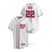 Maglia Baseball Uomo Washington Nationals Juan Soto Replica Home Bianco