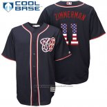 Maglia Baseball Uomo Washington Nationals Ryan Zimmerman Stars Stripes Cool Base Blu