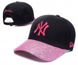 Cappellino New York Yankees Nero Rosa3