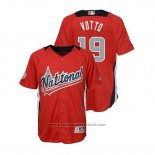 Maglia Baseball Bambino All Star Joey Votto 2018 Home Run Derby National League Rosso