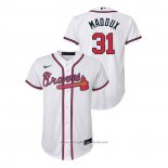 Maglia Baseball Bambino Atlanta Braves Greg Maddux Replica Primera Bianco