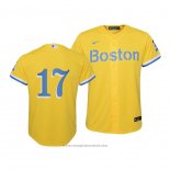 Maglia Baseball Bambino Boston Red Sox Nathan Eovaldi 2021 City Connect Replica Or