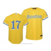 Maglia Baseball Bambino Boston Red Sox Nathan Eovaldi 2021 City Connect Replica Or