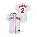 Maglia Baseball Bambino Boston Red Sox Xander Bogaerts Replica Primera Bianco