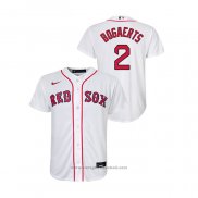 Maglia Baseball Bambino Boston Red Sox Xander Bogaerts Replica Primera Bianco