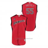 Maglia Baseball Bambino Houston Astros 2019 All Star Player American League Ryan Pressly Rosso