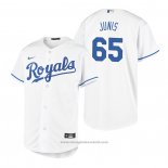 Maglia Baseball Bambino Kansas City Royals Jakob Junis Replica Primera Bianco