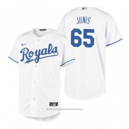 Maglia Baseball Bambino Kansas City Royals Jakob Junis Replica Primera Bianco