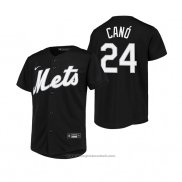 Maglia Baseball Bambino New York Mets Robinson Cano Replica Nero