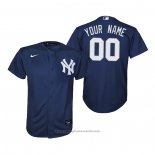 Maglia Baseball Bambino New York Yankees Personalizzate Replica Alternato Blu