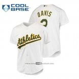 Maglia Baseball Bambino Oakland Athletics Khris Davis Cool Base Home Bianco