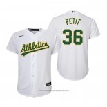 Maglia Baseball Bambino Oakland Athletics Yusmeiro Petit Replica Primera Bianco