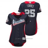 Maglia Baseball Donna All Star Gleyber Torres 2018 Home Run Derby American League Blu