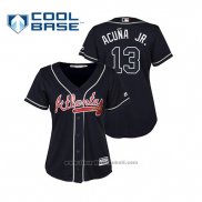 Maglia Baseball Donna Atlanta Braves Ronald Acuna Jr. 2020 Replica Home Bianco