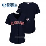 Maglia Baseball Donna Cleveland Indians 2019 All Star Patch Cool Base Alternato Personalizzate Blu