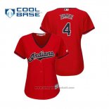 Maglia Baseball Donna Indians Bradley Zimmer Cool Base Alternato 2019 Rosso