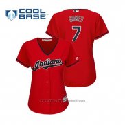 Maglia Baseball Donna Indians Yan Gomes Cool Base Alternato 2019 Rosso