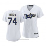 Maglia Baseball Donna Los Angeles Dodgers Kenley Jansen 2021 Gold Program Replica Bianco