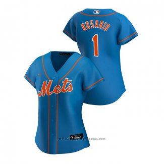 Maglia Baseball Donna New York Mets Amed Rosario 2020 Replica Alternato Blu