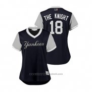 Maglia Baseball Donna New York Yankees Didi Gregorius 2018 LLWS Players Weekend The Knight Blu