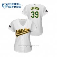 Maglia Baseball Donna Oakland Athletics Blake Treinen 2019 Postseason Cool Base Bianco