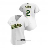 Maglia Baseball Donna Oakland Athletics Khris Davis 2020 Replica Home Bianco