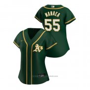 Maglia Baseball Donna Oakland Athletics Sean Manaea 2020 Replica Alternato Verde