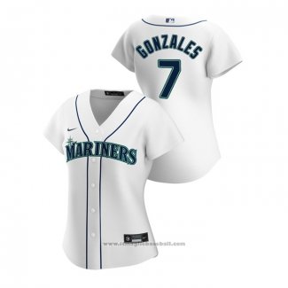 Maglia Baseball Donna Seattle Mariners Marco Gonzales 2020 Replica Home Bianco