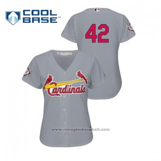 Maglia Baseball Donna St. Louis Cardinals 2019 Jackie Robinson Day Cool Base Grigio