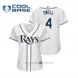 Maglia Baseball Donna Tampa Bay Rays Blake Snell Cool Base Home 2019 Bianco