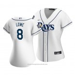 Maglia Baseball Donna Tampa Bay Rays Brandon Lowe Primera Replica Bianco