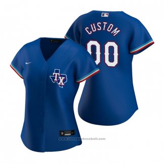 Maglia Baseball Donna Texas Rangers Personalizzate Replica Alternato Blu