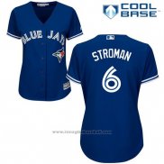 Maglia Baseball Donna Toronto Blue Jays Marcus Stroman Cool Base Blu