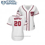 Maglia Baseball Donna Washington Nationals Daniel Murphy 2018 All Star Cool Base Bianco