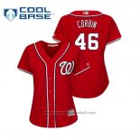 Maglia Baseball Donna Washington Nationals Patrick Corbin Cool Base Alternato Rosso