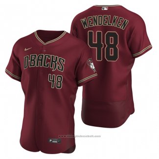 Maglia Baseball Uomo Arizona Diamondbacks J.b. Wendelken Autentico Alternato Rosso