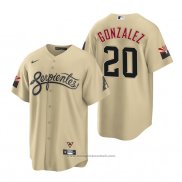 Maglia Baseball Uomo Arizona Diamondbacks Luis Gonzalez 2021 City Connect Replica Or