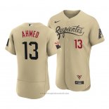 Maglia Baseball Uomo Arizona Diamondbacks Nick Ahmed 2021 City Connect Autentico Or