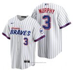 Maglia Baseball Uomo Atlanta Braves Dale Murphy Replica 2021 City Connect Bianco