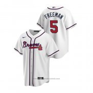 Maglia Baseball Uomo Atlanta Braves Freddie Freeman 2020 Replica Home Bianco