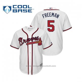 Maglia Baseball Uomo Atlanta Braves Freddie Freeman Cool Base Home 2019 Bianco